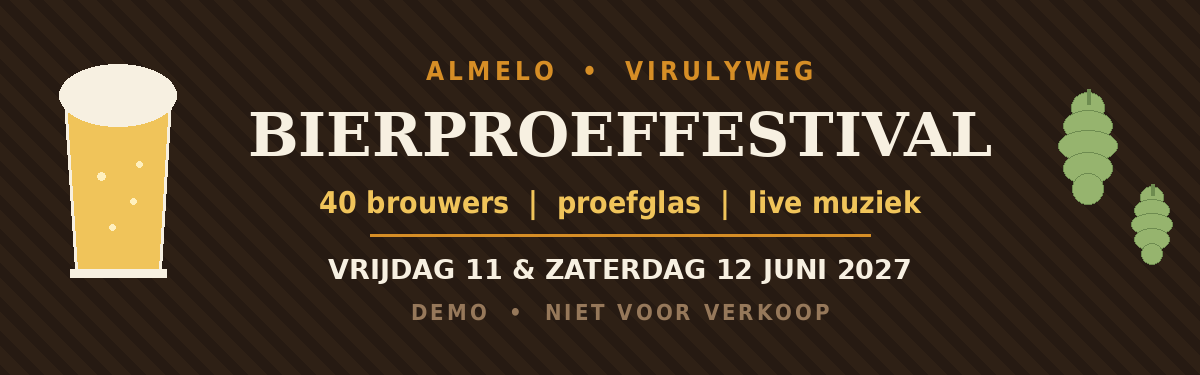 Afbeelding van Bierproeffestival Almelo 2027 Demo